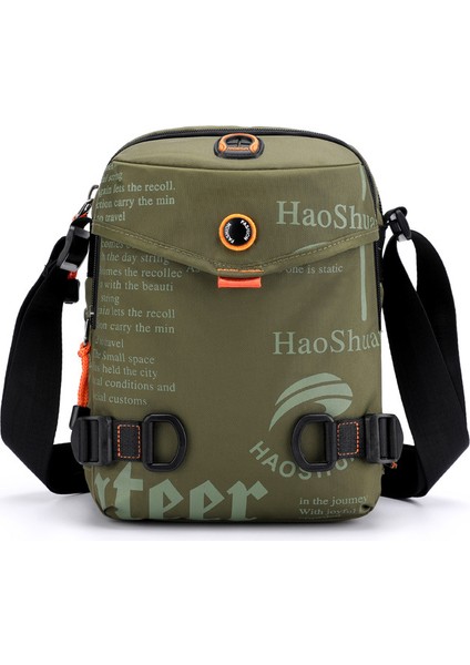 Erkek Açık Hava Günlük Spor Omuz Çantası Kore Trend Hip Hop Crossbody Çanta Su Geçirmez (Yurt Dışından)