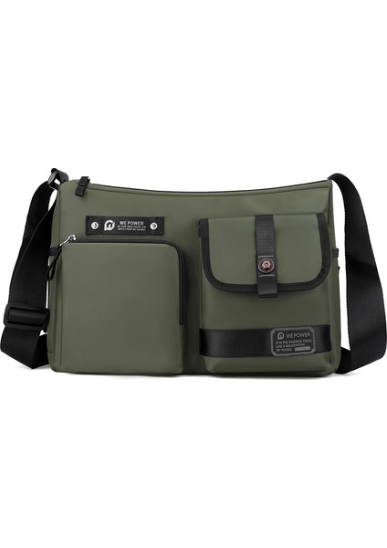 Yeni Erkek El Çantası Rahat Trend Erkek Çantaları Açık Büyük Kapasiteli Crossbody Omuz Çantası (Yurt Dışından)