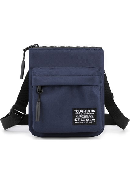 Yeni Erkek Trend Crossbody Çanta Basit Ultra-Ince Omuz Çantası Açık Spor Küçük Satchel Cep Telefonu Çantası (Yurt Dışından)