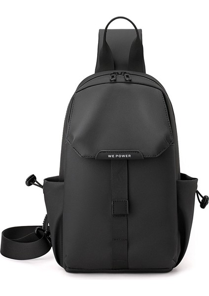 Erkek Basit Göğüs Çantası Crossbody Çanta Erkek Omuz Çantası Göğüs Çantası Spor Küçük Çanta Su Geçirmez Naylon Crossbody Çanta (Yurt Dışından)