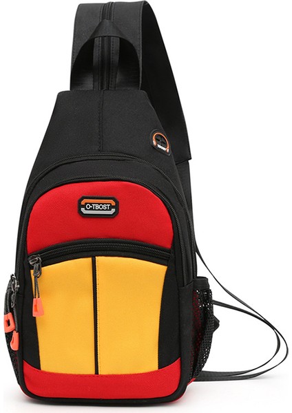 Göğüs Çantası Çok Fonksiyonlu Omuzlar Büyük Kapasiteli Çanta Açık Seyahat Erkekler ve Kadınlar Evrensel (Yurt Dışından)