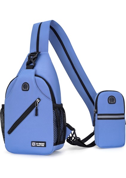 Açık Çok Fonksiyonlu Göğüs Çantası Moda Çok Yönlü Erkek Omuz Çantası Büyük Kapasiteli Crossbody Çanta (Yurt Dışından)