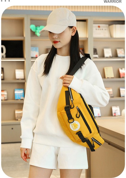 Göğüs Çantası Kadın Gündelik Basit Omuz Çantası Erkek Büyük Kapasiteli Çapraz Askılı Çanta Bel Çantası (Yurt Dışından) fiyatları