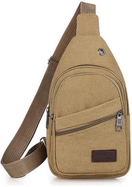Göğüs Çantası Erkek Gündelik Moda Oxford Kumaş Kanvas Spor Su Geçirmez Giyim Tek Omuz Crossbody Çanta (Yurt Dışından)