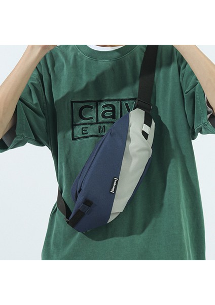 Göğüs Çantası Erkek Basit Omuz Çantası Bel Çantası Küçük Satchel Kadın Kanvas Öğrenci Crossbody Çanta (Yurt Dışından) modelleri