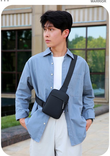 Erkek Pratik Göğüs Çantası 2025 Yeni Mini Omuz Göğüs Çantası Taşınabilir Seyahat Crossbody Cep Telefonu Çantası (Yurt Dışından) modelleri