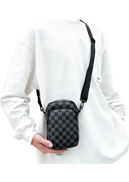 Omuz Çantası Crossbody Cep Telefonu Çantası Erkek Rahat Spor Çantası (Yurt Dışından)