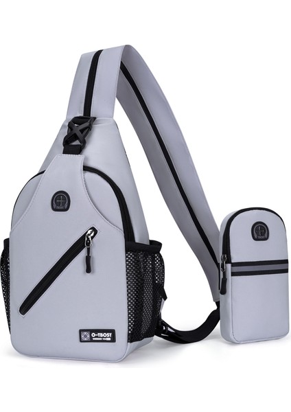 Açık Çok Fonksiyonlu Göğüs Çantası Moda Çok Yönlü Erkek Omuz Çantası Büyük Kapasiteli Crossbody Çanta (Yurt Dışından)