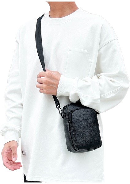 Omuz Çantası Crossbody Cep Telefonu Çantası Erkek Rahat Spor Çantası (Yurt Dışından)