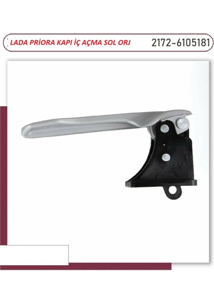 Lada Priora 2170 2171 2172 Kapı Iç Açma Kolu Sol Ön Veya Arka Uyumlu Gri Orj Avtovaz 21720610518100 modelleri
