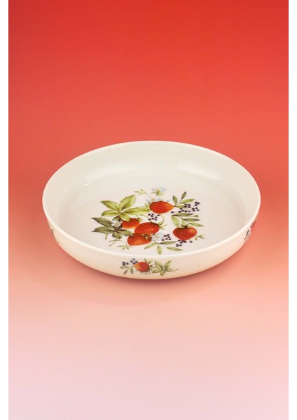 Strawberry Büyük Boy Porselen Salata Kasesi