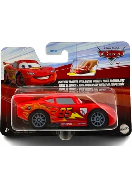 Mattel Cars Çek-Bırak Araba Lıghtnıng Mcqueen Wıth Racıng Wheels HGL51-HWY41 fiyatları