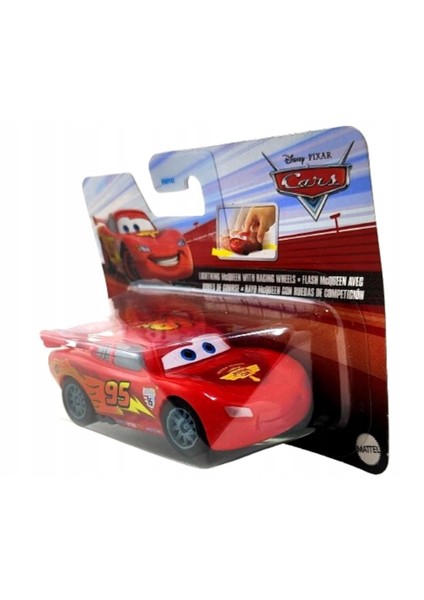 Mattel Cars Çek-Bırak Araba Lıghtnıng Mcqueen Wıth Racıng Wheels HGL51-HWY41 indirimleri