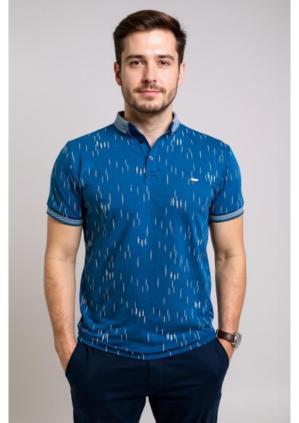 Erkek Fit Kesim Pamuklu Polo Yaka T-Shirt