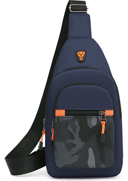 Göğüs Çantası Erkek Yeni Moda Trend Crossbody Çanta Omuz Çantası Basit Çok Fonksiyonlu Bel Çantası (Yurt Dışından)