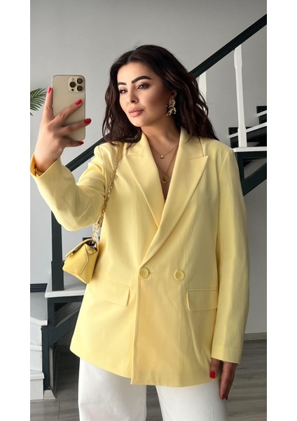Sarı Blazer Ceket