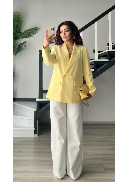 Sarı Blazer Ceket