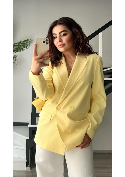 Sarı Blazer Ceket