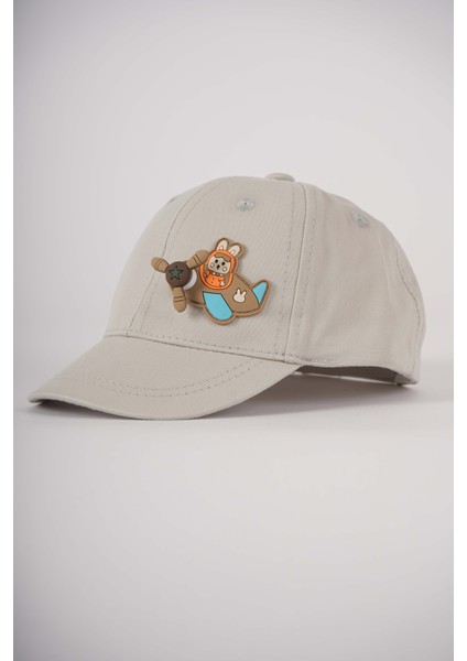 Erkek Bebek 1-3 Yaş Uçak Modelli Şapka