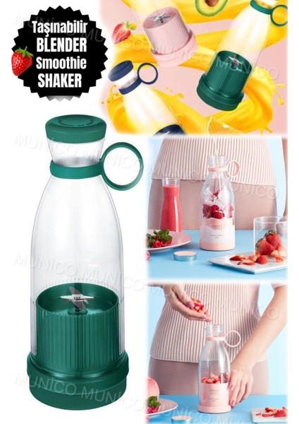 Taşınabilir Mini Elektrikli Blender 300 ml Meyve Sıkacağı Bardağı Bıçaklı Smoothie