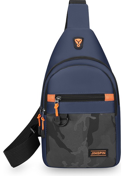 Göğüs Çantası Erkek Yeni Moda Trend Crossbody Çanta Omuz Çantası Basit Çok Fonksiyonlu Bel Çantası (Yurt Dışından)