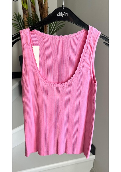 Pembe Kayık Yaka Triko Bluz fiyatları