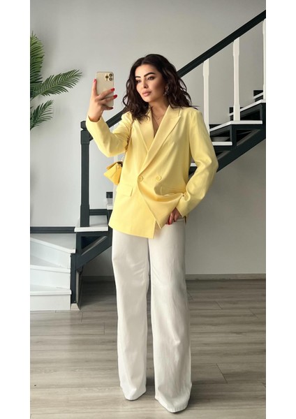 Sarı Blazer Ceket