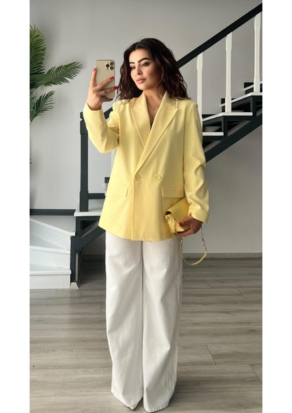 Sarı Blazer Ceket