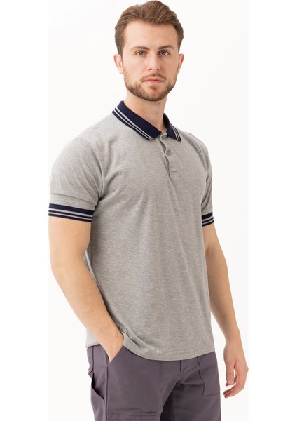 Hornet Polo Tişört - Şeritli Yaka ve Kol Detaylı Erkek Polo Tişört Şık Tasarım