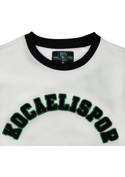 Lisanslı Kol Detaylı Sweatshirt Yeşil-Siyah indirimleri