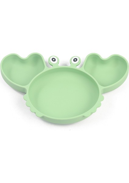 Silikon Beslenme Seti, Vakumlu Mama Tabağı ve Kase, Kelebek Önlük, Bardak, Çatal, Kaşık / Yeşil fiyatları