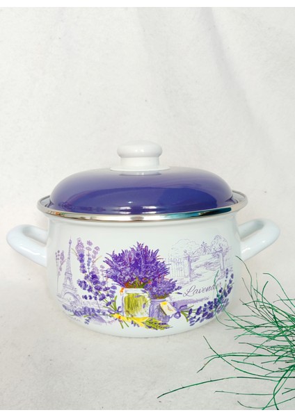 Lavanta Emaye Mini Tencere 2 Litre 18 cm Çap Emaye Kapak fiyatları