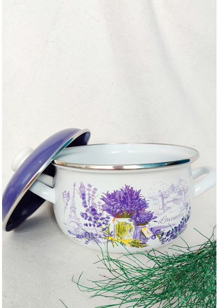 Lavanta Emaye Mini Tencere 2 Litre 18 cm Çap Emaye Kapak fırsatları