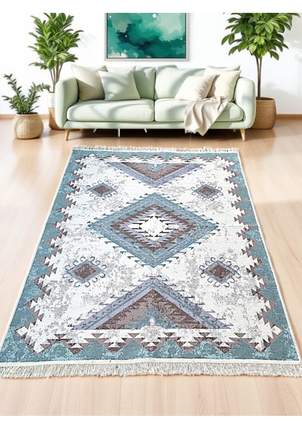 Staywithlove Kilim Çift Taraflı Kullanılabilir Lüks Dokuma Kilim