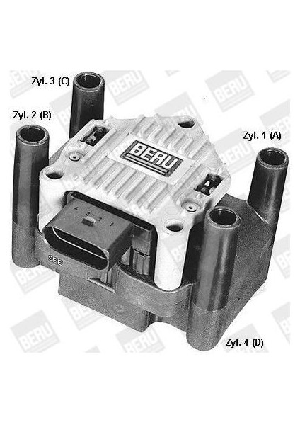 Ateşleme Bobini Vag A1 A3 A4 Bora Cad.2-3 Go.4-5-6 T5 97-17