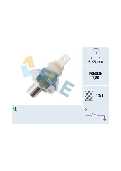 Basınç Sensörü Yağ Vag 80 100 200 A4 A6 Cad2 Go3 Po3 Pas 91-