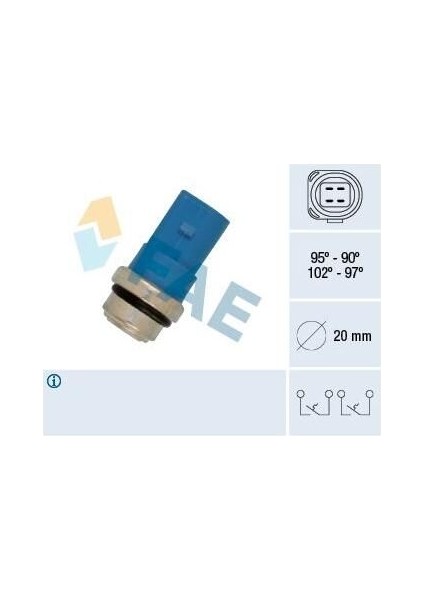 Fan Müşürü 90°-95° Vag A2 A4 A6 A8 Passat 97-