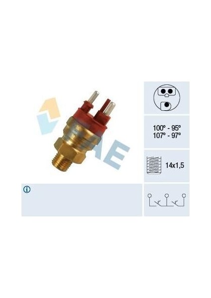 Fan Müşürü 95°-100° M.benz M102 103 124 201 83-93