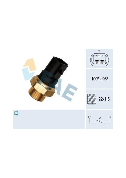 Fan Müşürü 95°-100° Opel Ast.f-G Cor.a-B Kad.e Vec.a-B 90-