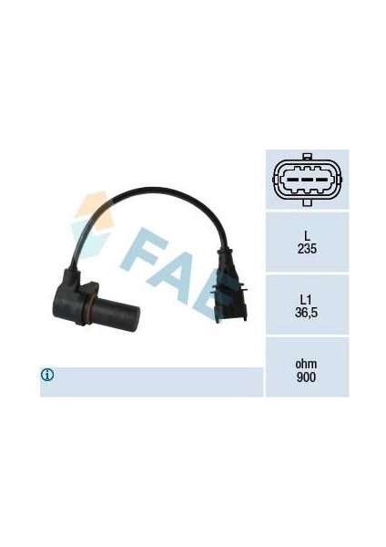 Eksan. Devir Sensörü Opel Astra G-H 03-