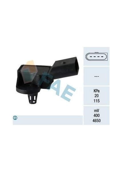 Basınç Sensörü Emme Vag 100 A4 A5 A6 Q3 Passat 92-