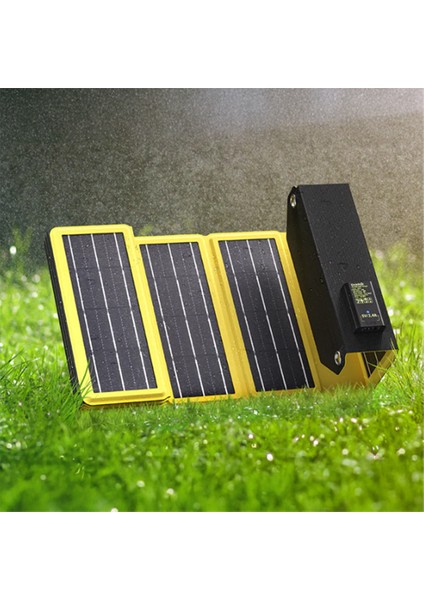 170W Power Bank Uyumlu 24W Katlanabilir Güneş Paneli - Siyah fırsatları
