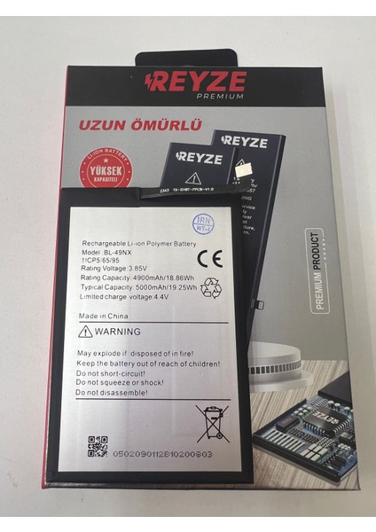 Reyze Tecno SPARK6GO 2023 Blnx Batarya