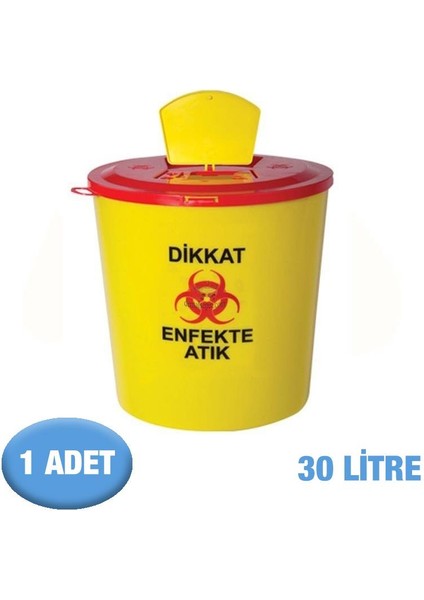 Tıbbi Atık Kutusu Kesici Delici Atık 30 Litre 1 Adet