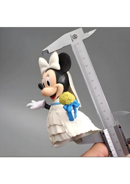 Mickey Mouse ve Minnie Mouse Gelin Damat Figür Seti 12 cm - Dekoratif Biblo Koleksiyon Figür
