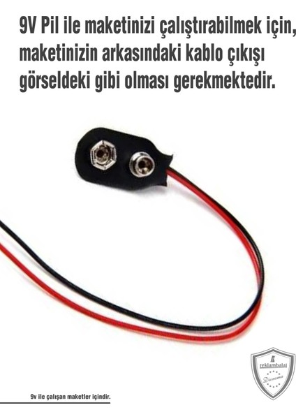 9V Kare Pil (9V Pil ile Çalışan Maketler Içindir) fiyatları