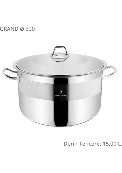Grand 32 cm Derin Tencere