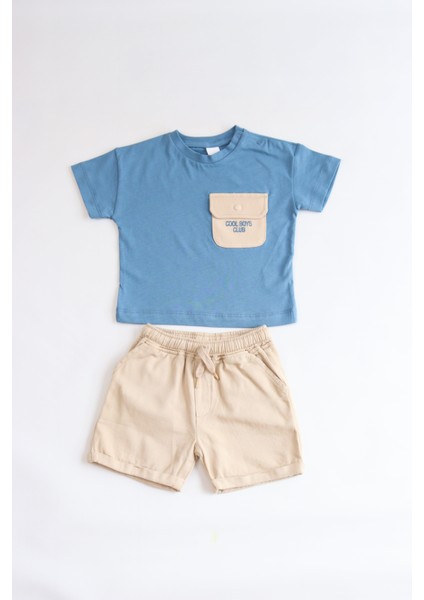 Erkek Çocuk Cool Boys Baskılı-Gardin Pantalon Alt Üst Takım