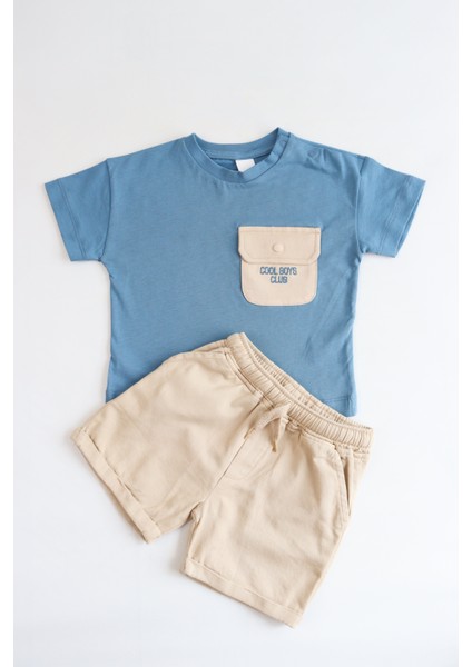 Erkek Çocuk Cool Boys Baskılı-Gardin Pantalon Alt Üst Takım