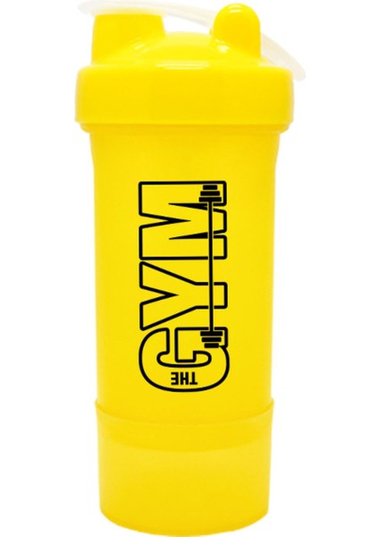 Şık Sarı Akıllı Shake Kapağı, 540 ml, Spor ve Sağlık İçin Uygun, Plastik Malzeme